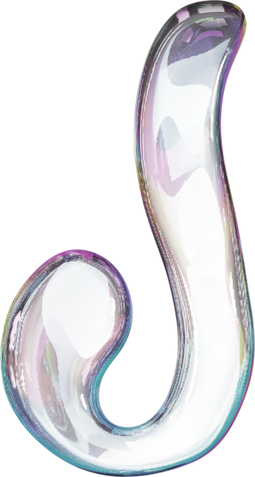 3D Liquid Transparent Modular Letter J